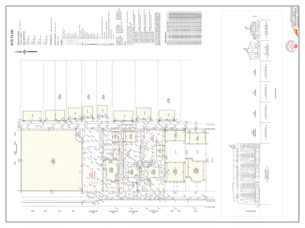 Construction site plan for project from page 8 of the file 'DP2026-04664 DMAP Plan (Submitted) 2026-08-12 (4MB)'