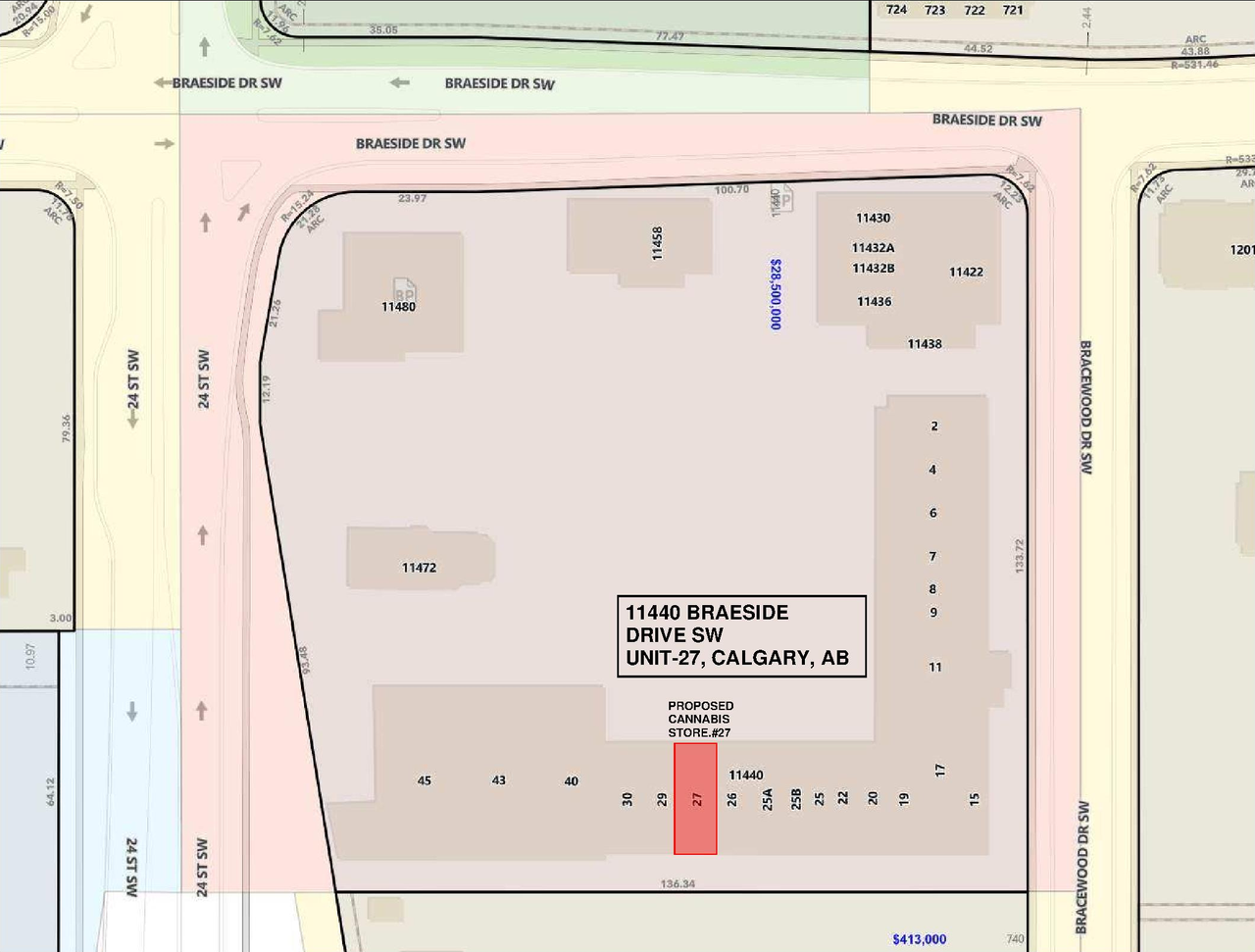 Construction site plan for project from page 1 of the file 'DP2026-04668 DMAP Plans (Submitted) 2026-08-12 (1MB)'