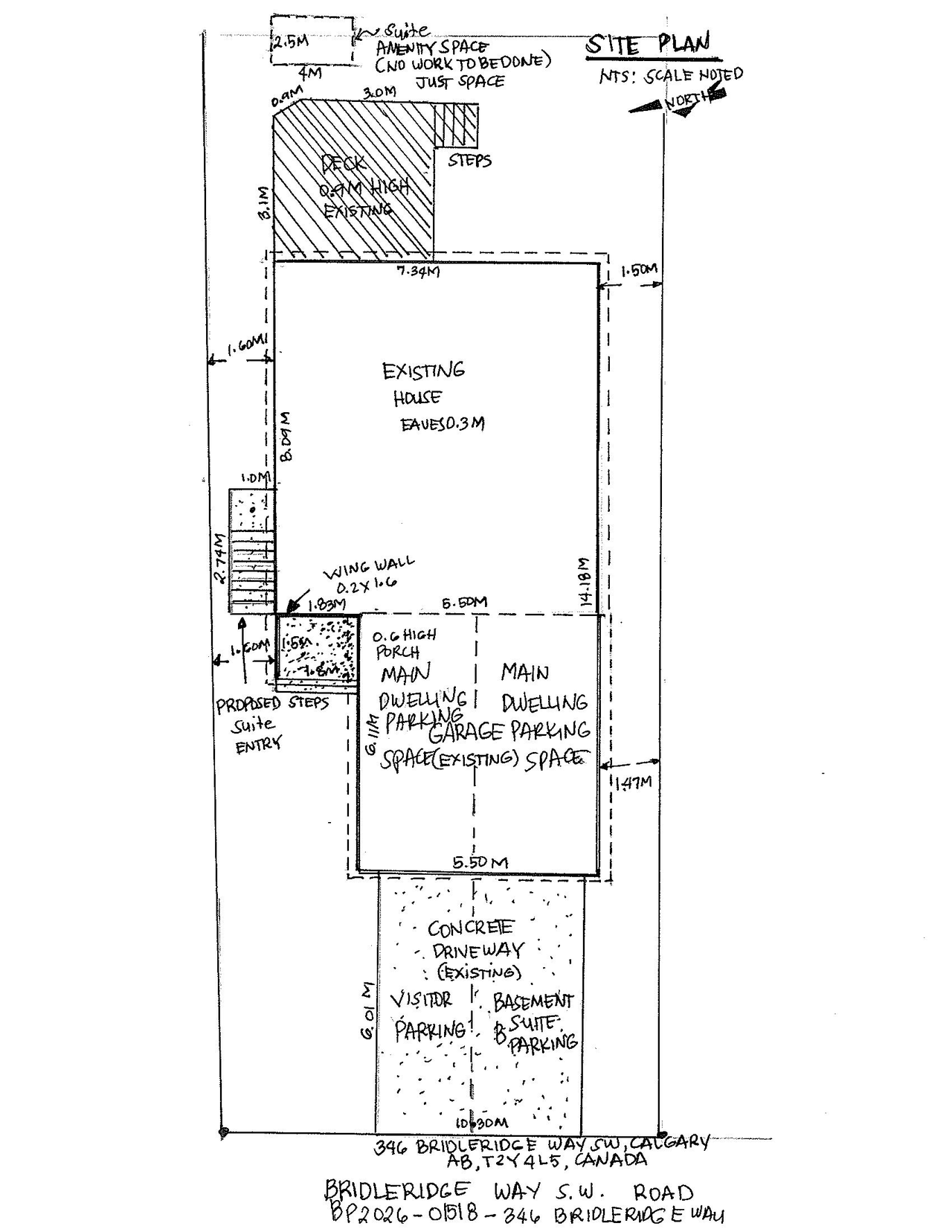 Construction site plan for project from page 1 of the file 'DP2026-04692 DMAP Plans (Submitted) 2026-08-24'
