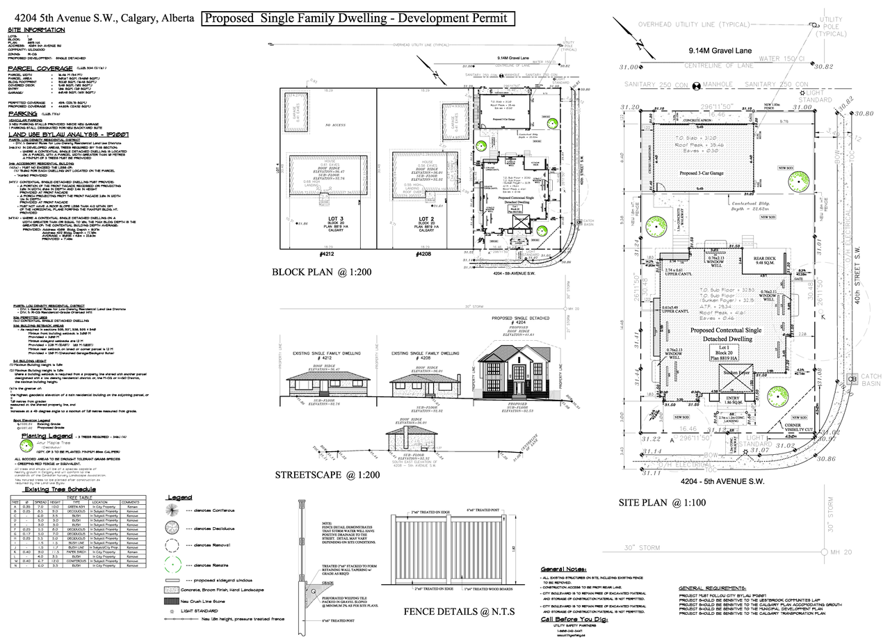 Construction site plan for project from page 1 of the file 'DP2026-04701 - DMAP Plans (Submitted) 2026-08-14 (4MB)'