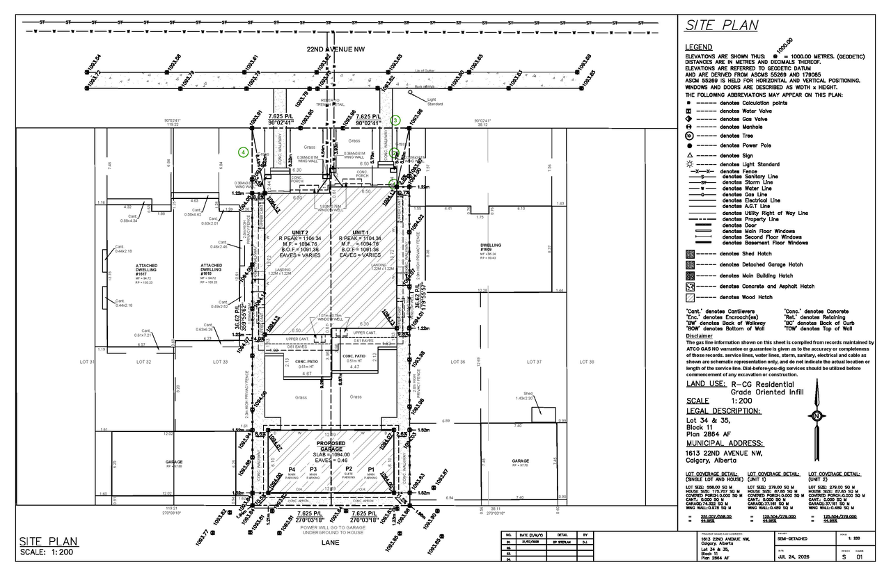 Construction site plan for project from page 8 of the file 'DP2026-04713 DMAP Plans (Submitted) 2026-08-14 (2MB)'