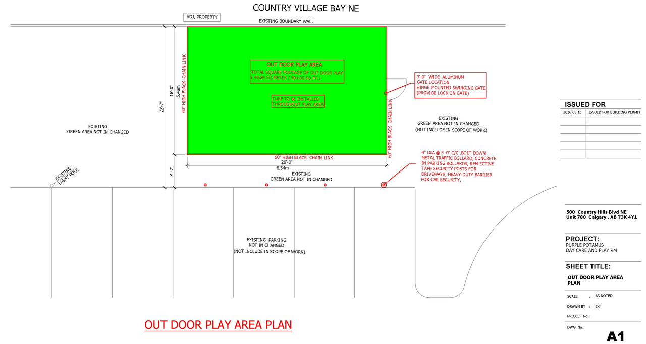 Construction site plan for project from page 2 of the file 'DP2026-04761 DMAP Plans (Submitted) 2026-08-18 (1MB)'