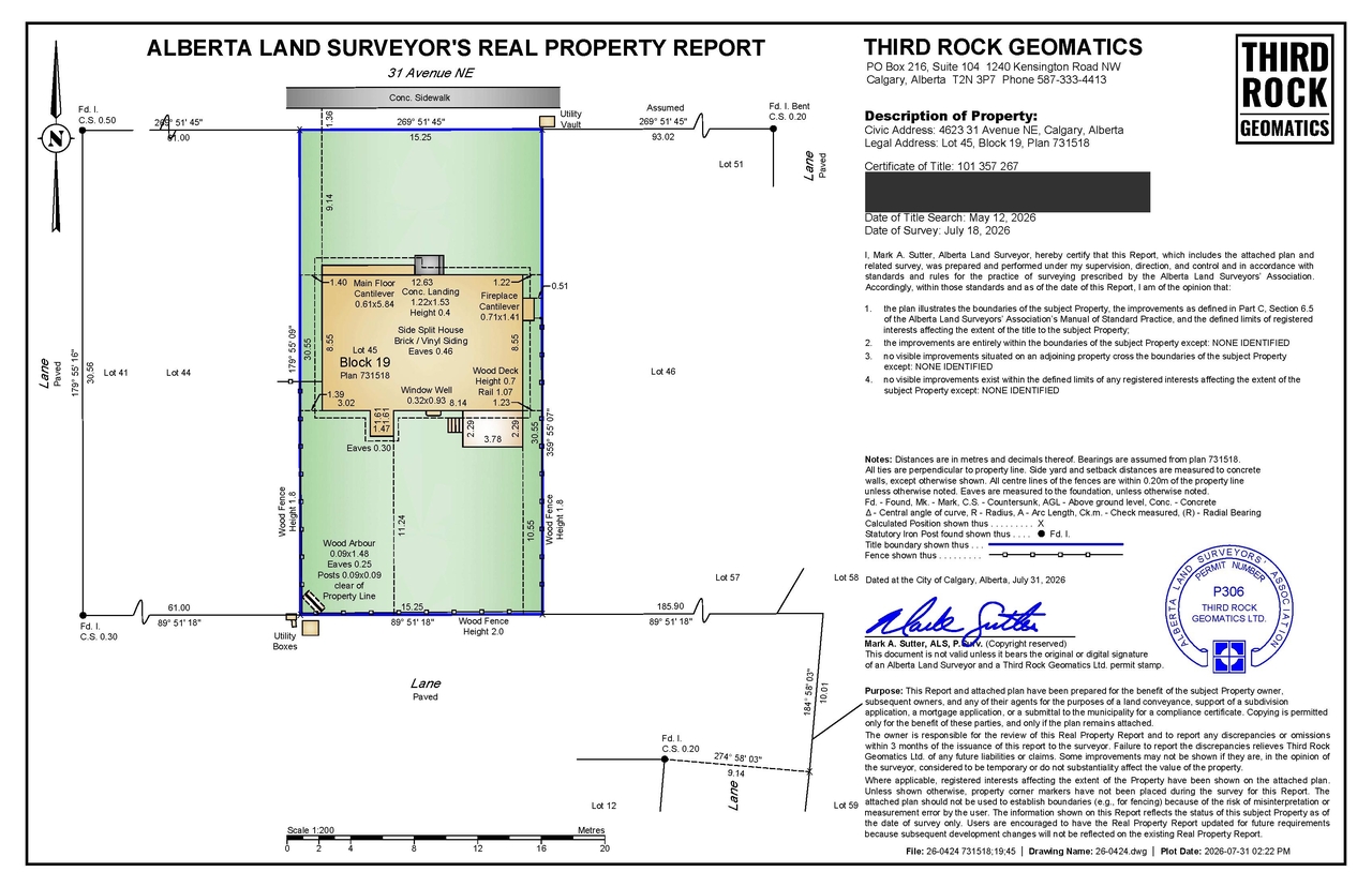 Construction site plan for project from page 1 of the file 'DP2026-04775 - DMAP Plans Submitted (1MB) 2026-08-18'