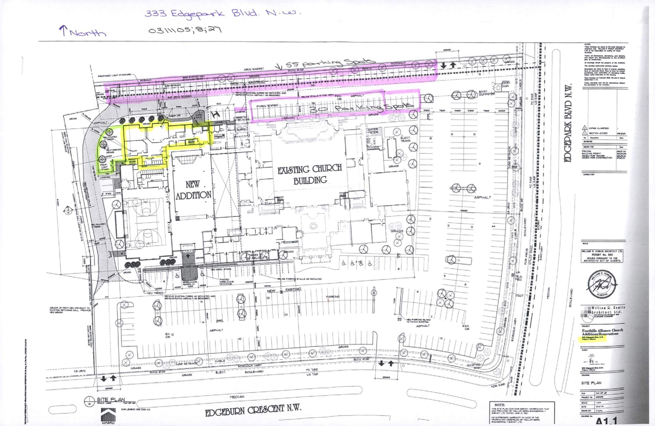 Construction site plan for project from page 8 of the file 'DP2026-04796 DMAP Plans (Submitted) 2026-08-19 (2MB)'