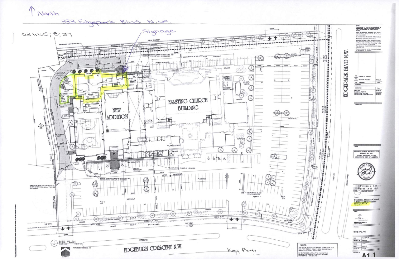 Construction site plan for project from page 9 of the file 'DP2026-04796 DMAP Plans (Submitted) 2026-08-19 (2MB)'