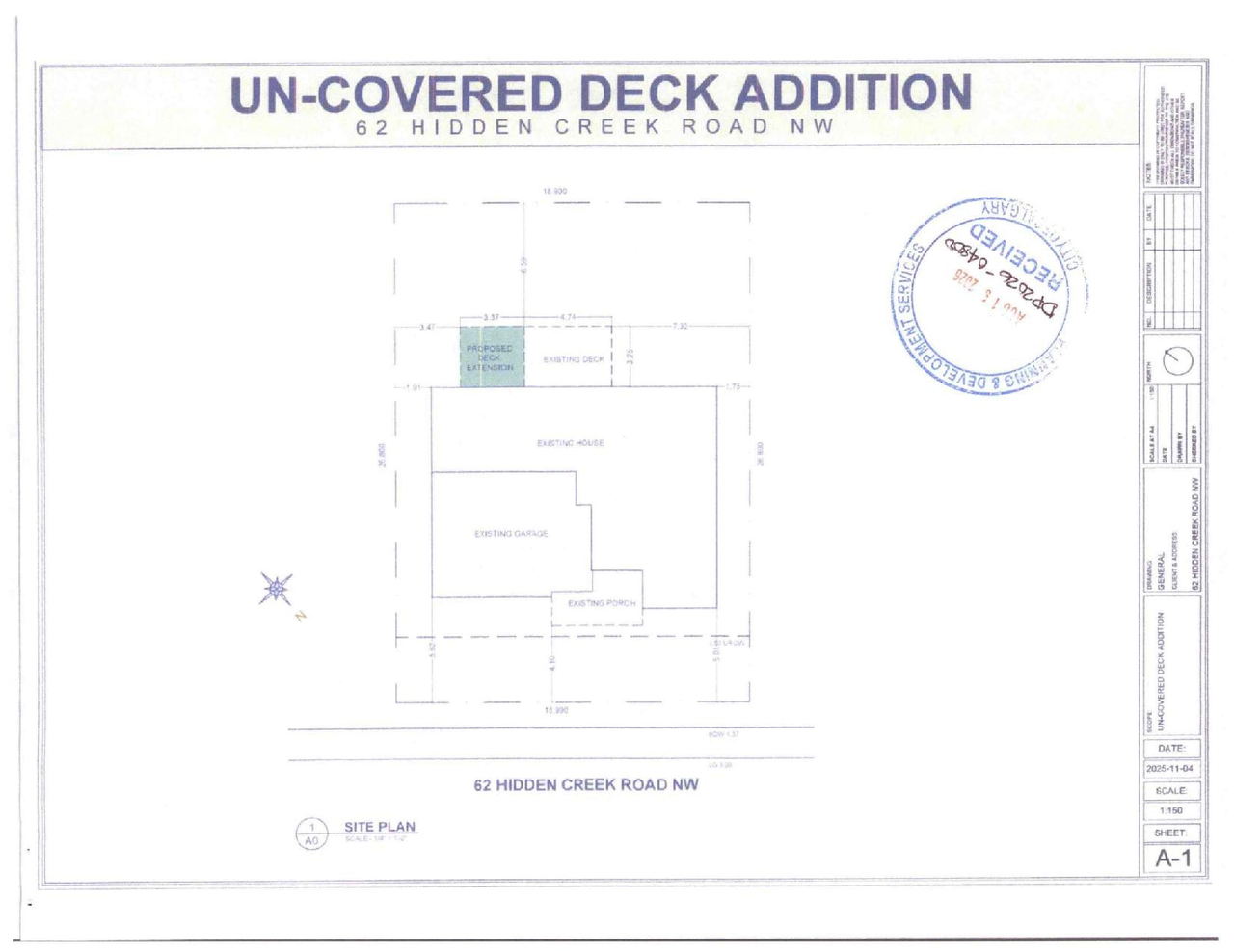 Construction site plan for project from page 3 of the file 'DP2026-04800 DMAP Plans (Submitted) 2026-08-21 (1MB)'
