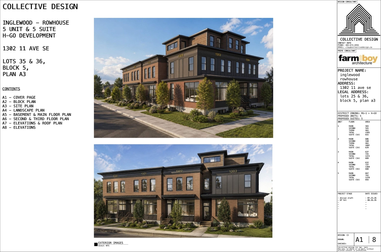 Rendering of building from page 1 of the file 'DP2026-04839 DMAP Plans (Submitted) 2026-08-16 (7MB)'