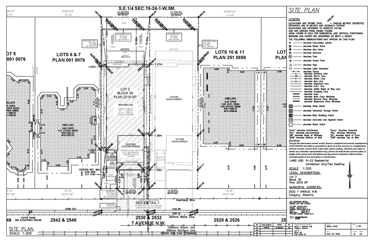 Construction site plan for project from page 1 of the file 'DP2026-04844 DMAP Plans (Submitted) 2026-08-21 (3MB)'
