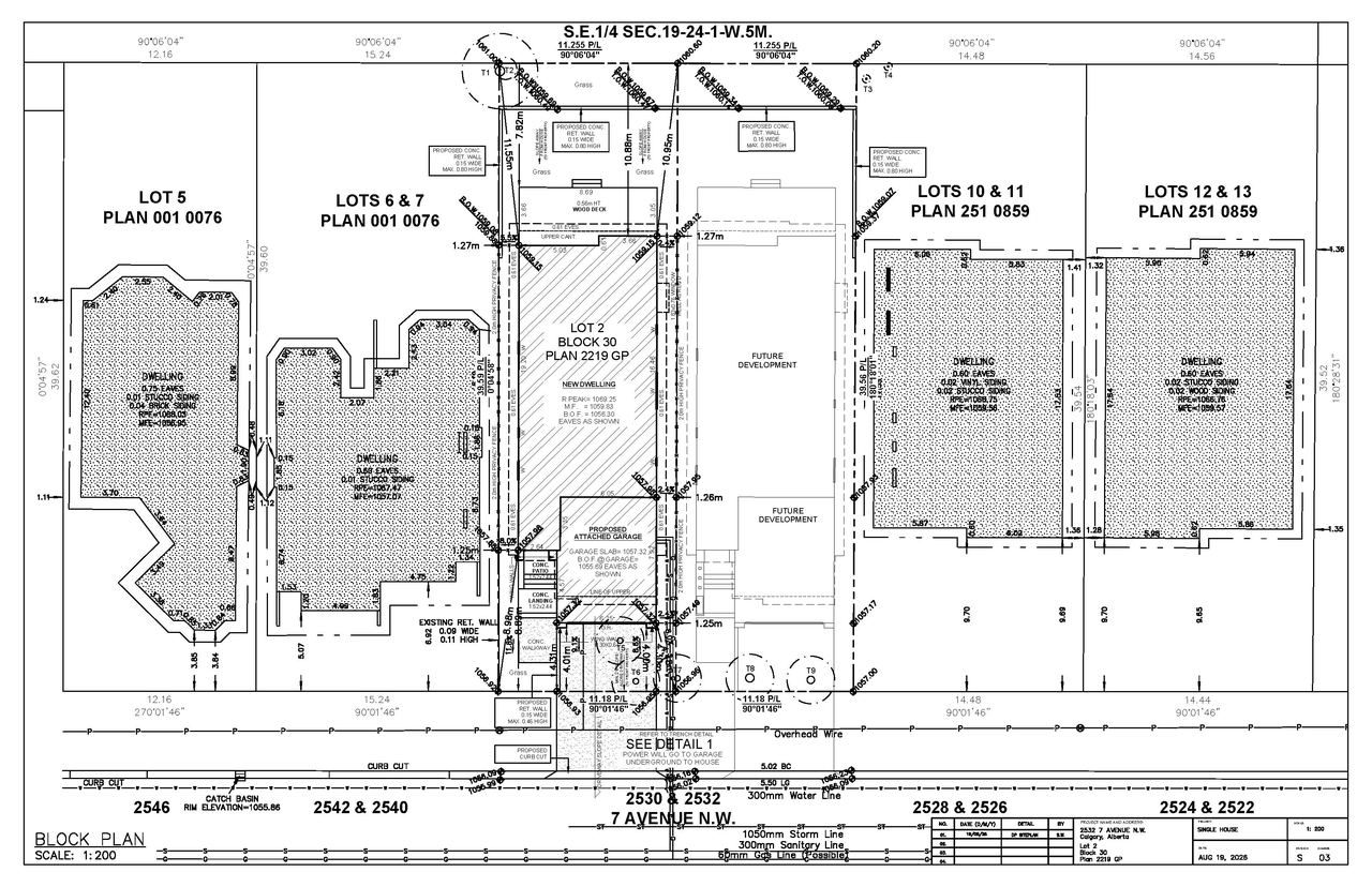Construction site plan for project from page 2 of the file 'DP2026-04844 DMAP Plans (Submitted) 2026-08-21 (3MB)'