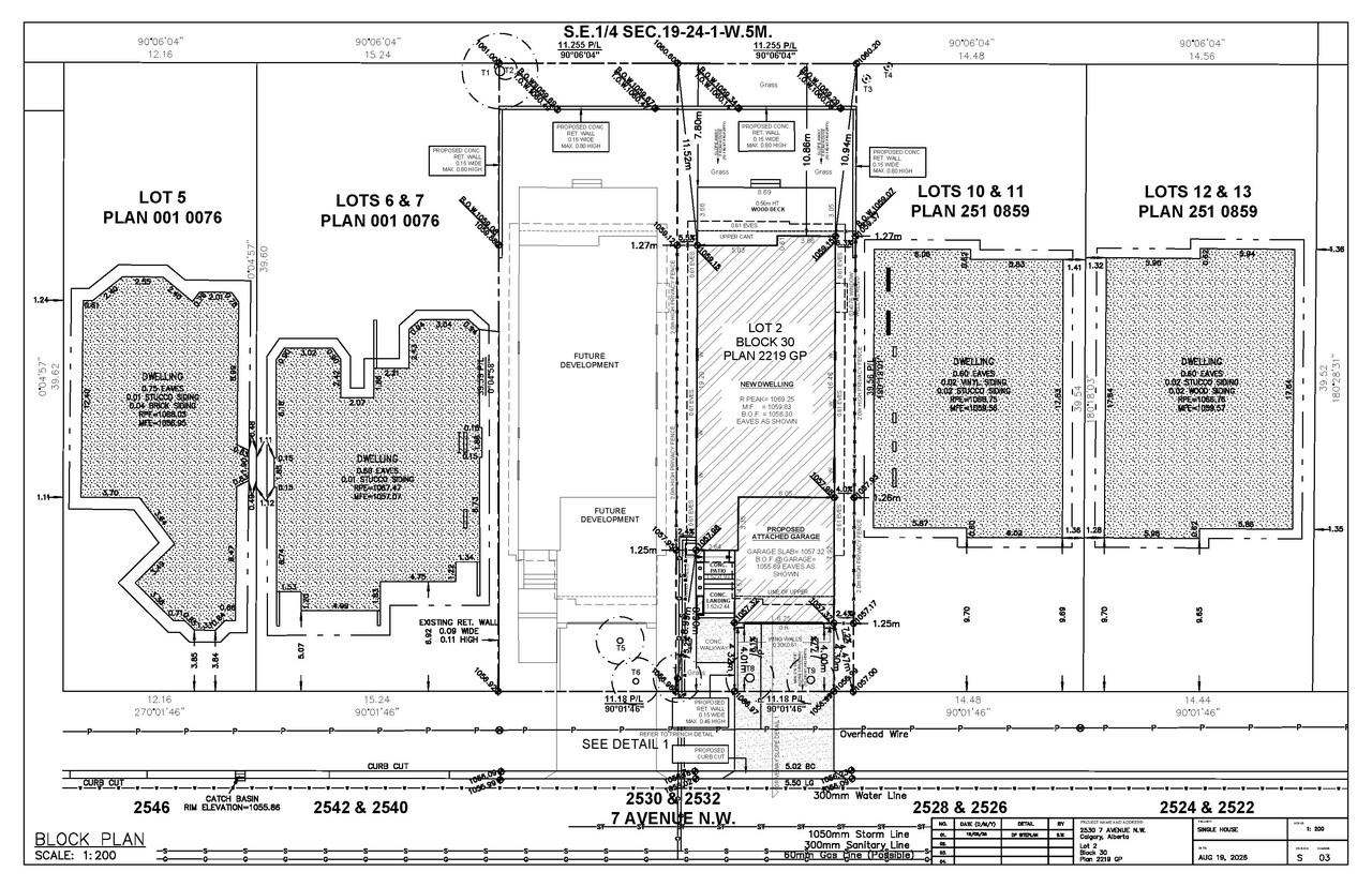 Construction site plan for project from page 2 of the file 'DP2026-04845 - DMAP Plans (Submitted) 2026-08-21 (1MB)'