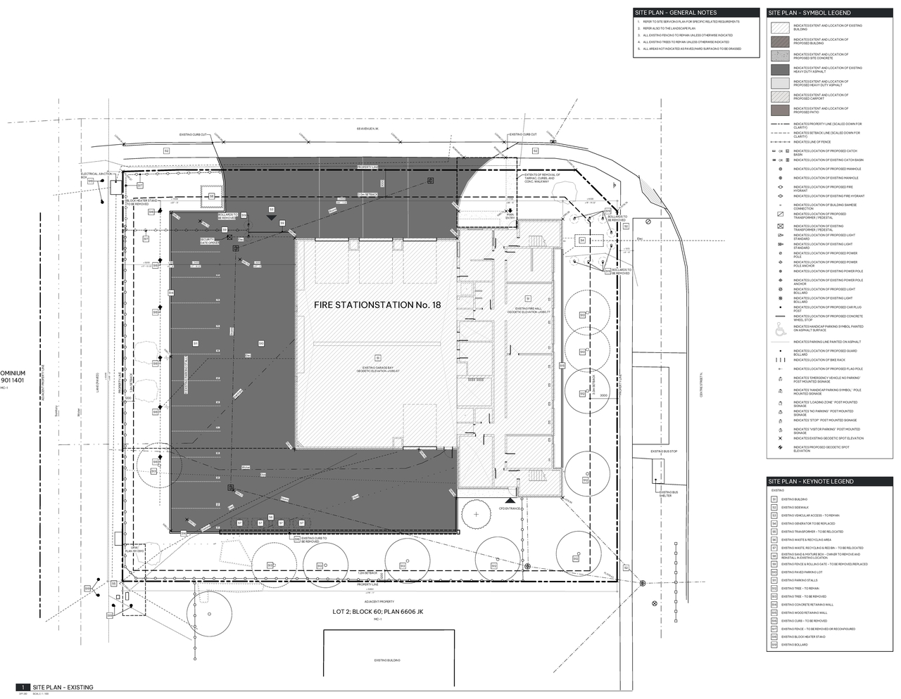 Construction site plan for project from page 4 of the file 'DP2026-04846 DMAP Plans (Submitted) 2026-08-20 (9MB)'