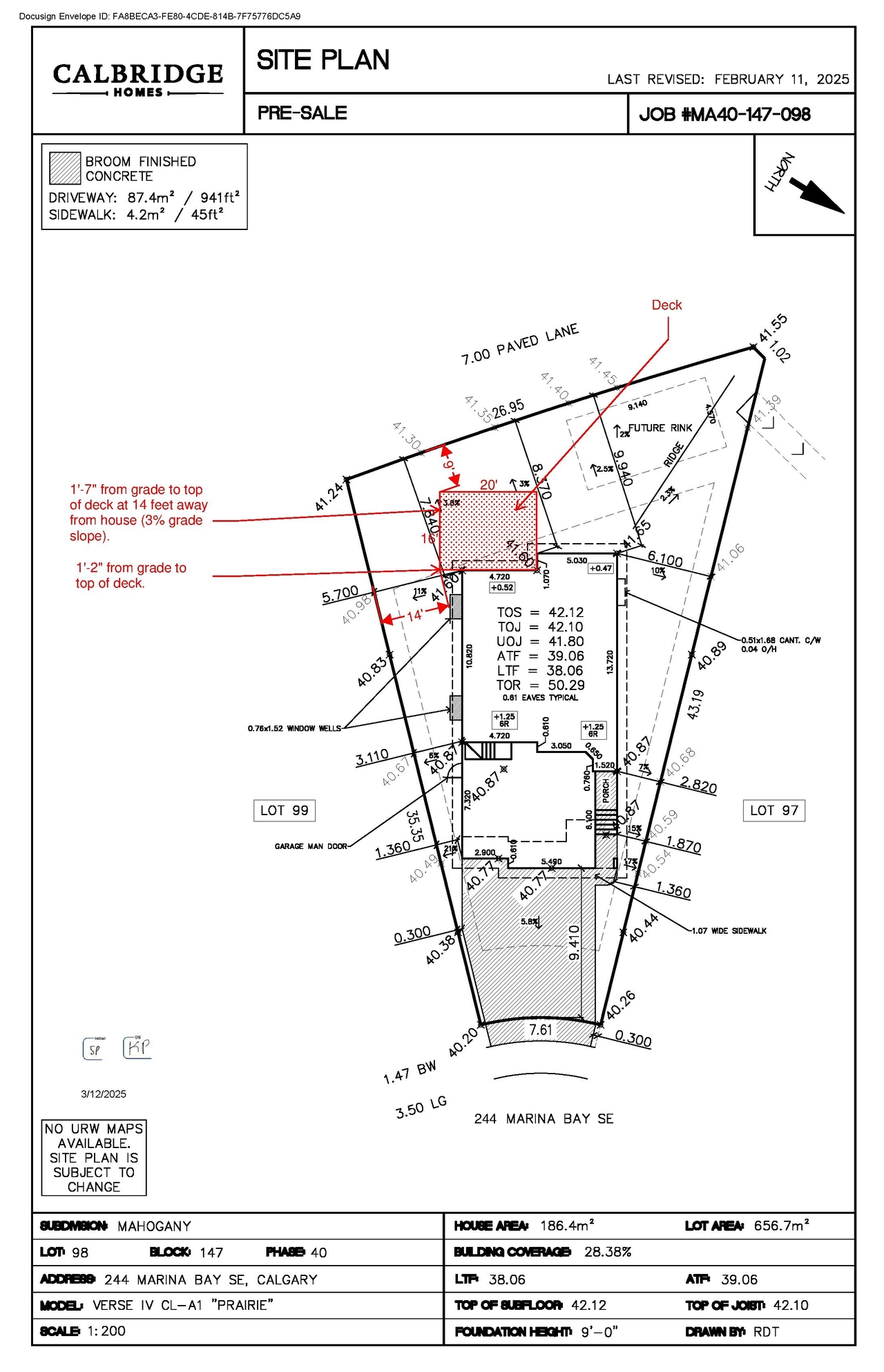 Construction site plan for project from page 1 of the file 'DP2026-04847 DMAP Plans (Submitted) 2026-08-20 (2MB)'