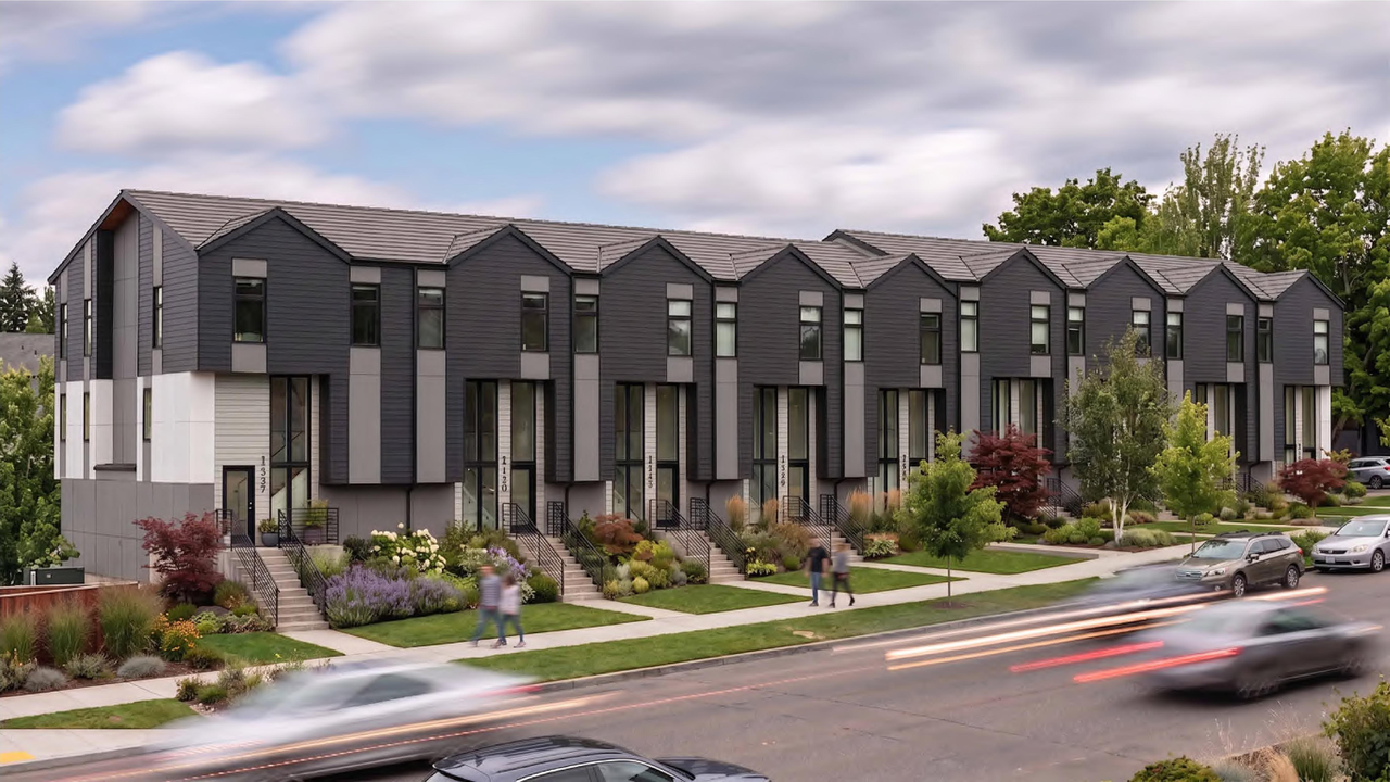 Rendering of building from page 6 of the file 'DP2026-04863 - DMAP Plans (Submitted) 2026-08-21 (22MB)'
