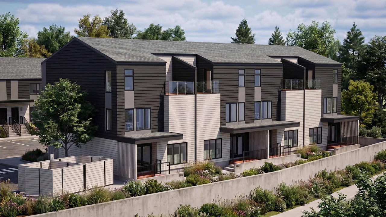 Rendering of building from page 8 of the file 'DP2026-04863 - DMAP Plans (Submitted) 2026-08-21 (22MB)'