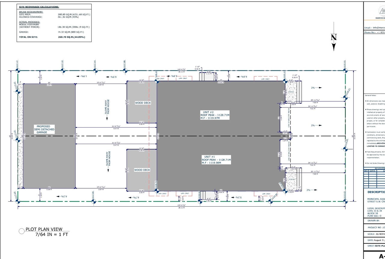Construction site plan for project from page 2 of the file 'DP2026-04876 - DMAP Plans (Submitted) 2026-08-26 (1MB)'