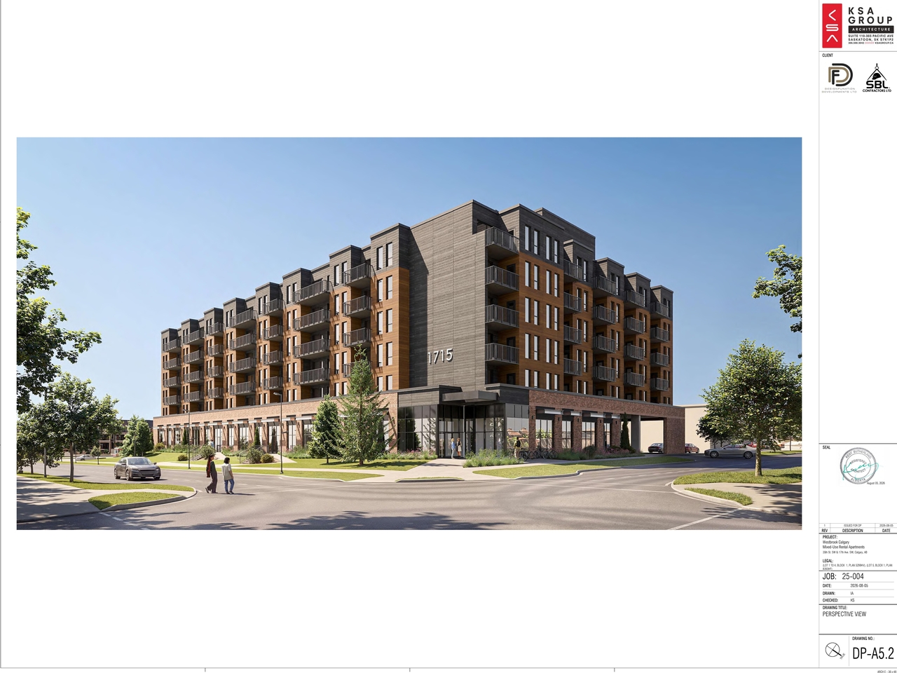 Rendering of building from page 10 of the file 'DP2026-04888 DMAP Plan (Submitted) 2026-08-24 (11MB)'