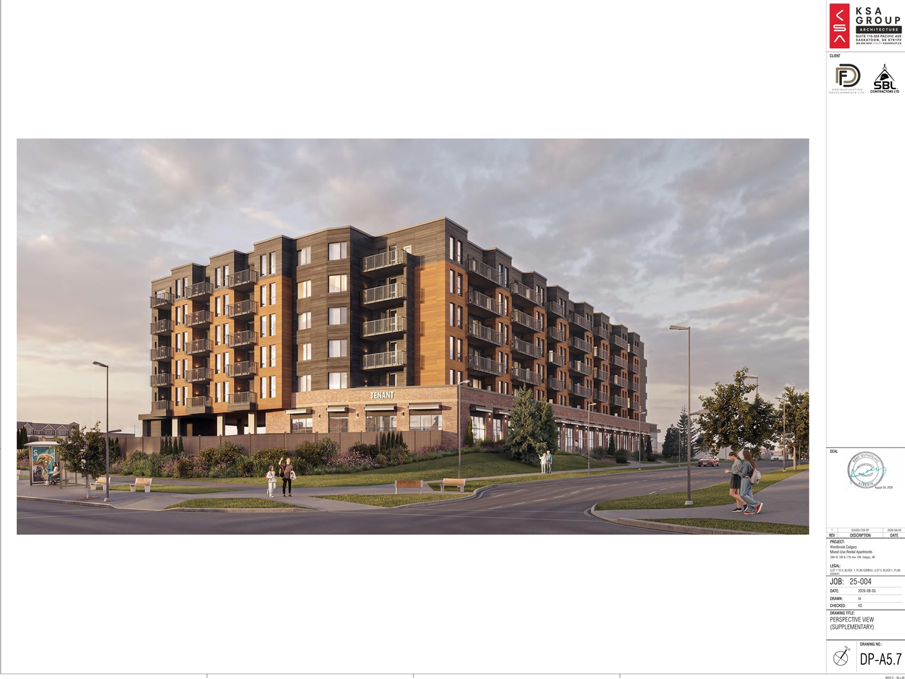 Rendering of building from page 15 of the file 'DP2026-04888 DMAP Plan (Submitted) 2026-08-24 (11MB)'