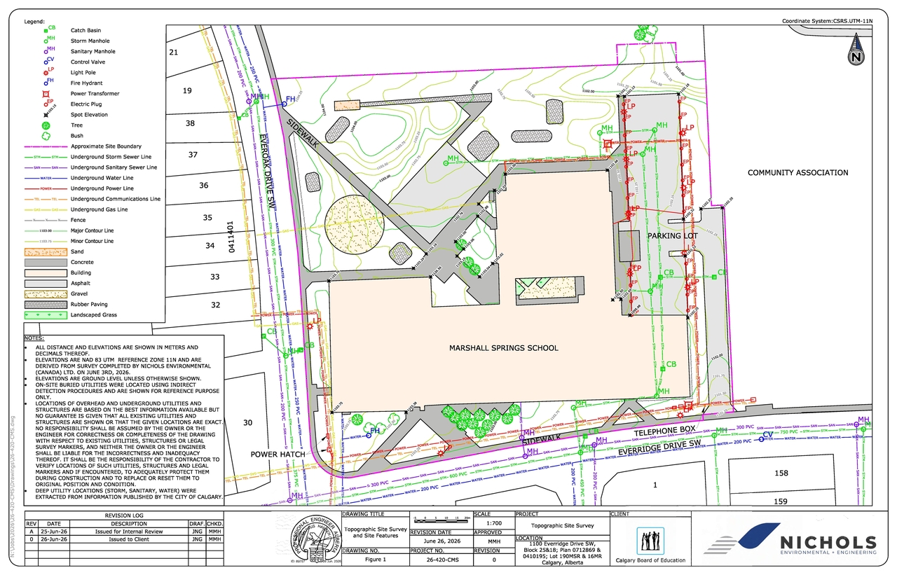 Construction site plan for project from page 4 of the file 'DP2026-04914 DMAP Plans (Submitted) 2026-08-25 (2MB)'