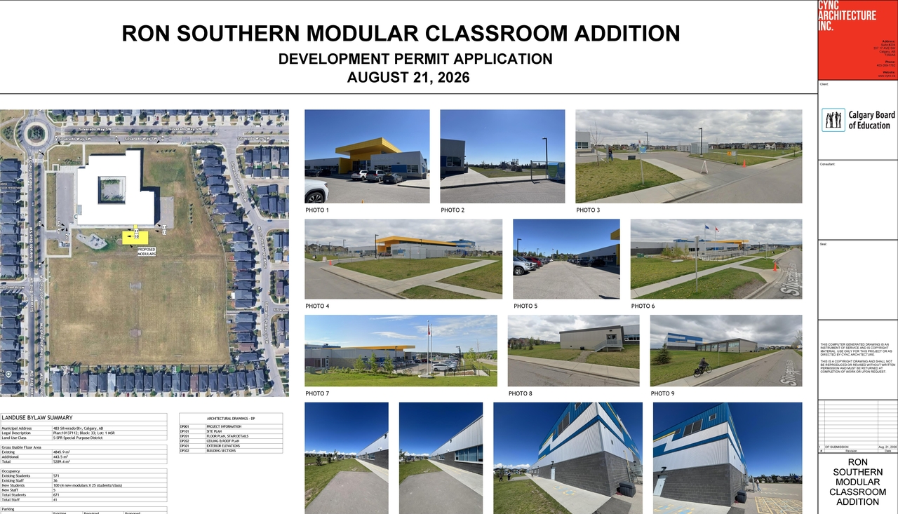 Construction site plan for project from page 1 of the file 'DP2026-04918 DMAP Plans (Submitted) 2026-08-25 (3MB)'