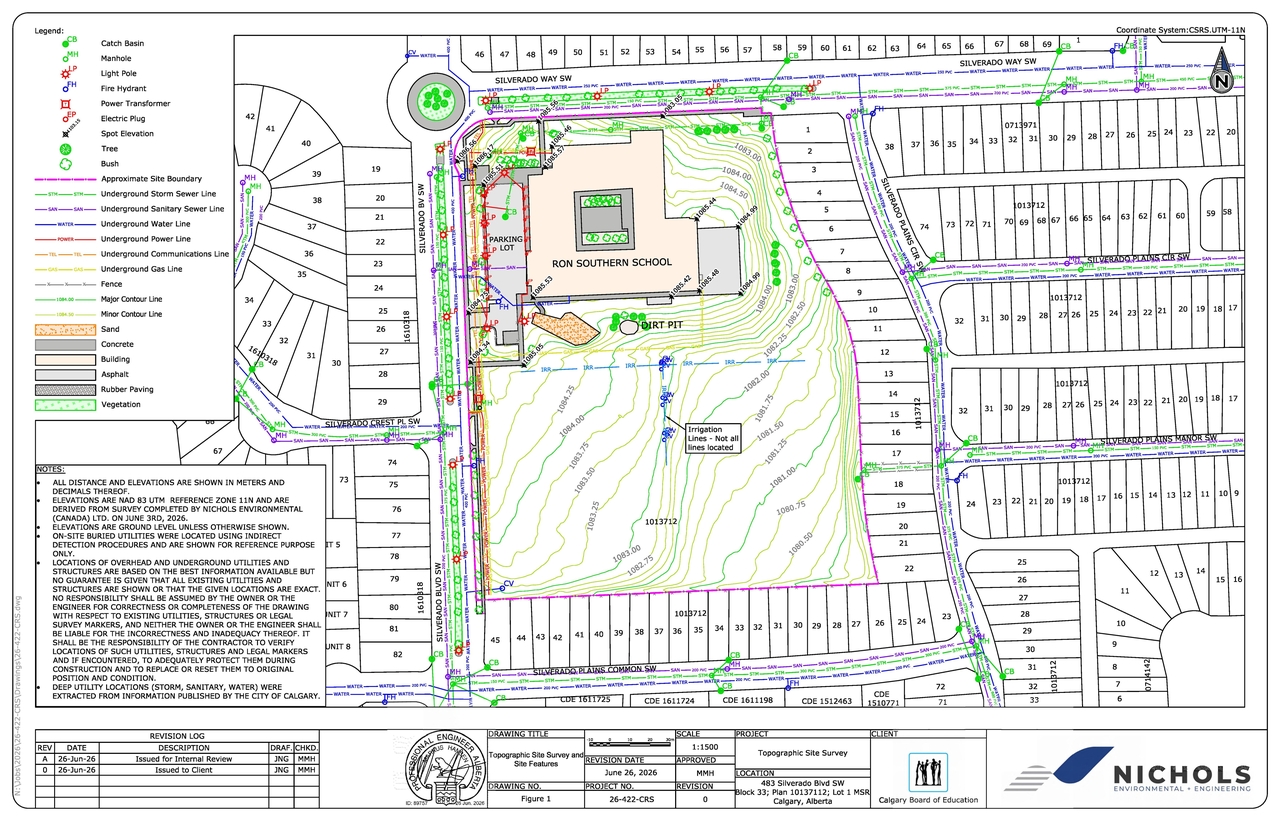 Construction site plan for project from page 4 of the file 'DP2026-04918 DMAP Plans (Submitted) 2026-08-25 (3MB)'
