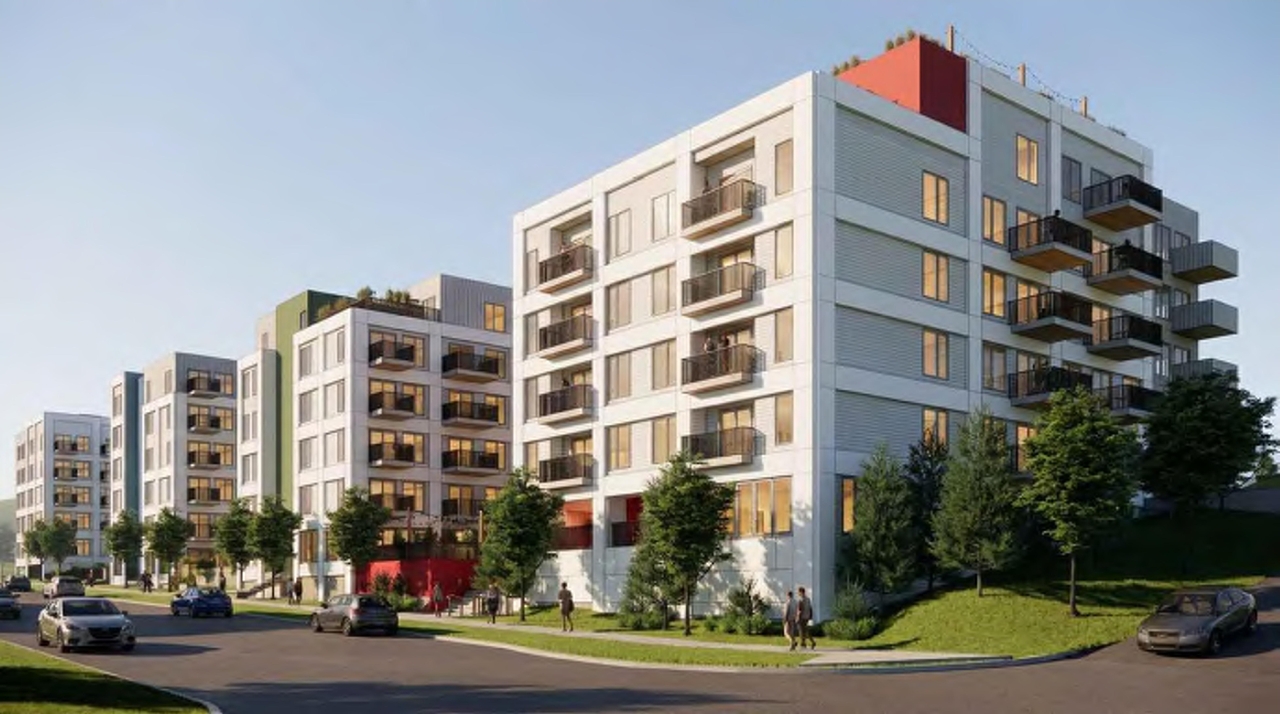 Rendering of building from page 2 of the file 'DP2026-04931 - DMAP Plans (Submitted) 2026-08-26 (3MB)'