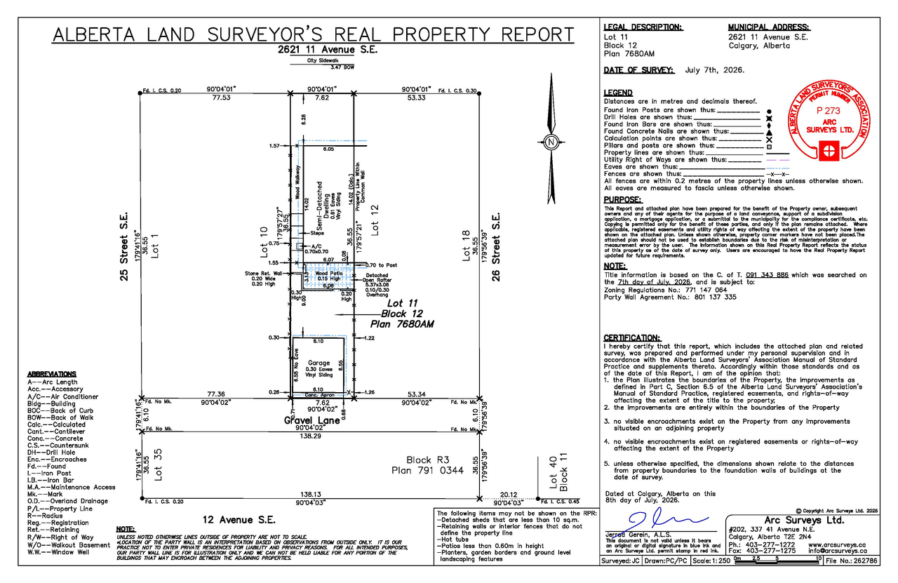 Construction site plan for project from page 1 of the file 'DP2026-05039 - DMAP PLANS - DECISION RENDERED - 2026-08-31 (1MB)'