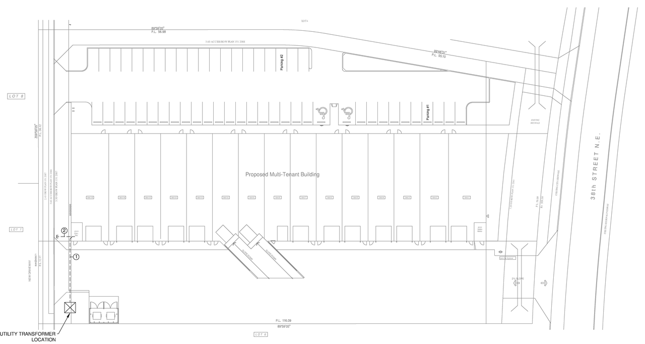 Construction site plan for project from page 2 of the file 'DP2026-05056 DMAP Plans (Submitted) 2026-09-01 (2MB)'