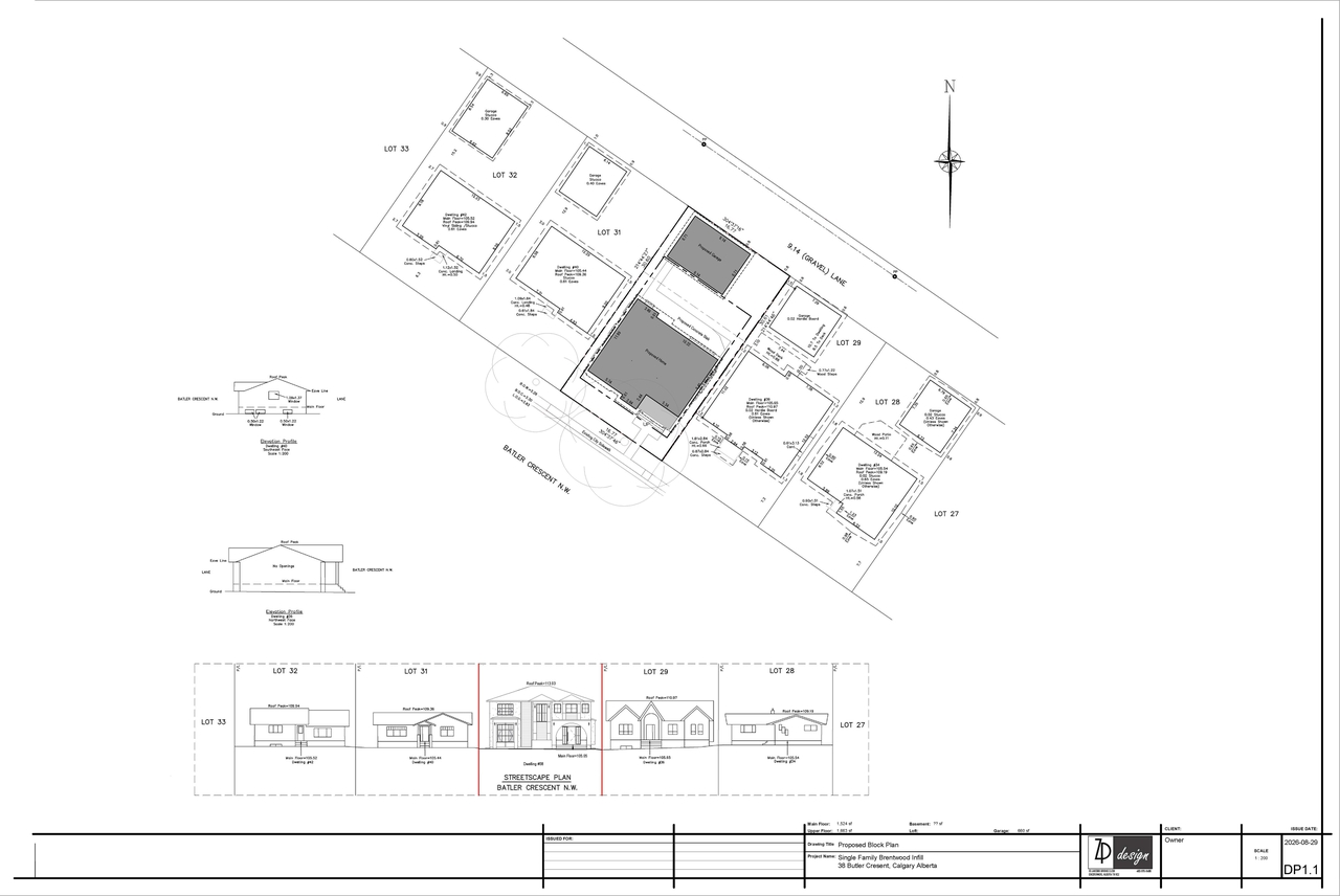 Floor plan for project from page 2 of the file 'DP2026-05085 DMAP Plans (Submitted) 2026-09-10 (3MB)'