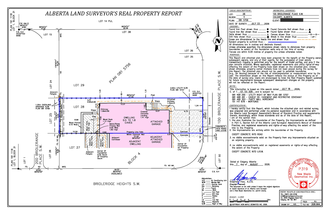 Construction site plan for project from page 1 of the file 'DP2026-05091 - DMAP DECISION RENDERED (1MB) 2026-09-11'