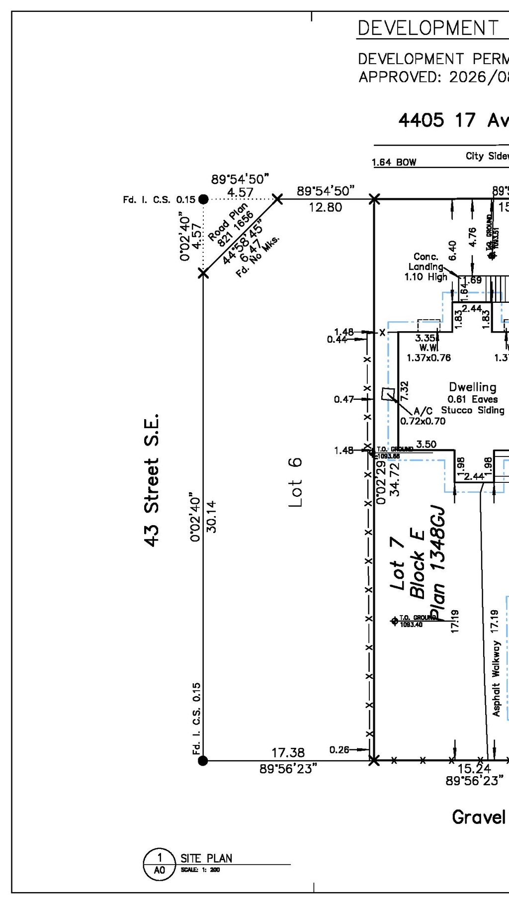 Construction site plan for project from page 1 of the file 'DP2026-05097 DMAP Plans (Submitted) 2026-09-02 (1MB)'