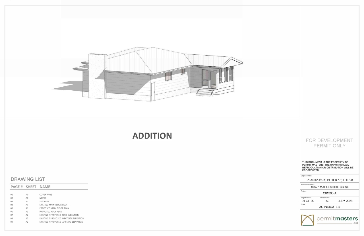 Image from page 1 of the file 'DP2026-05144 DMAP Plans (Submitted) 2026-09-03 (2MB)'