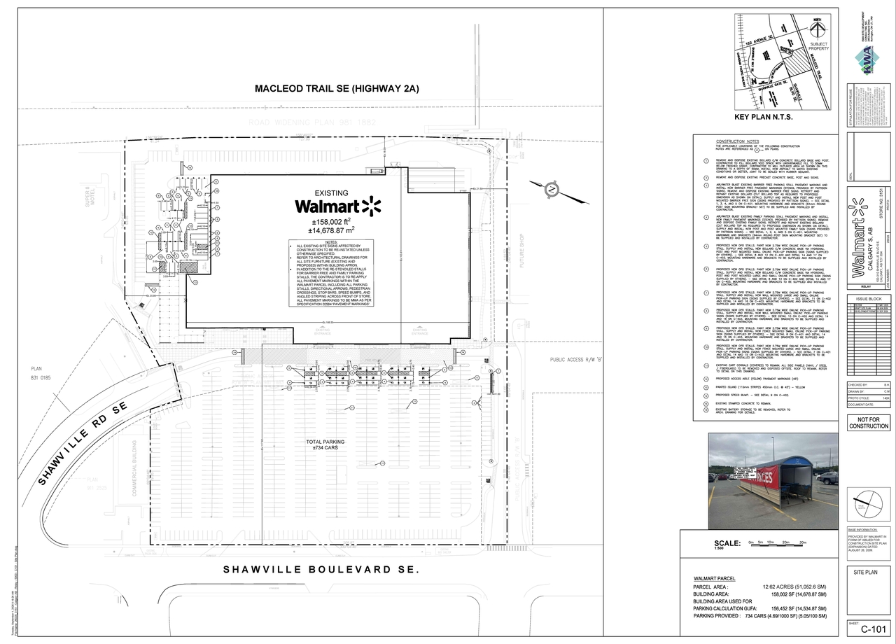 Construction site plan for project from page 1 of the file 'DP2026-05210 DMAP Plans (Submitted) 2026-09-21 (4MB)'