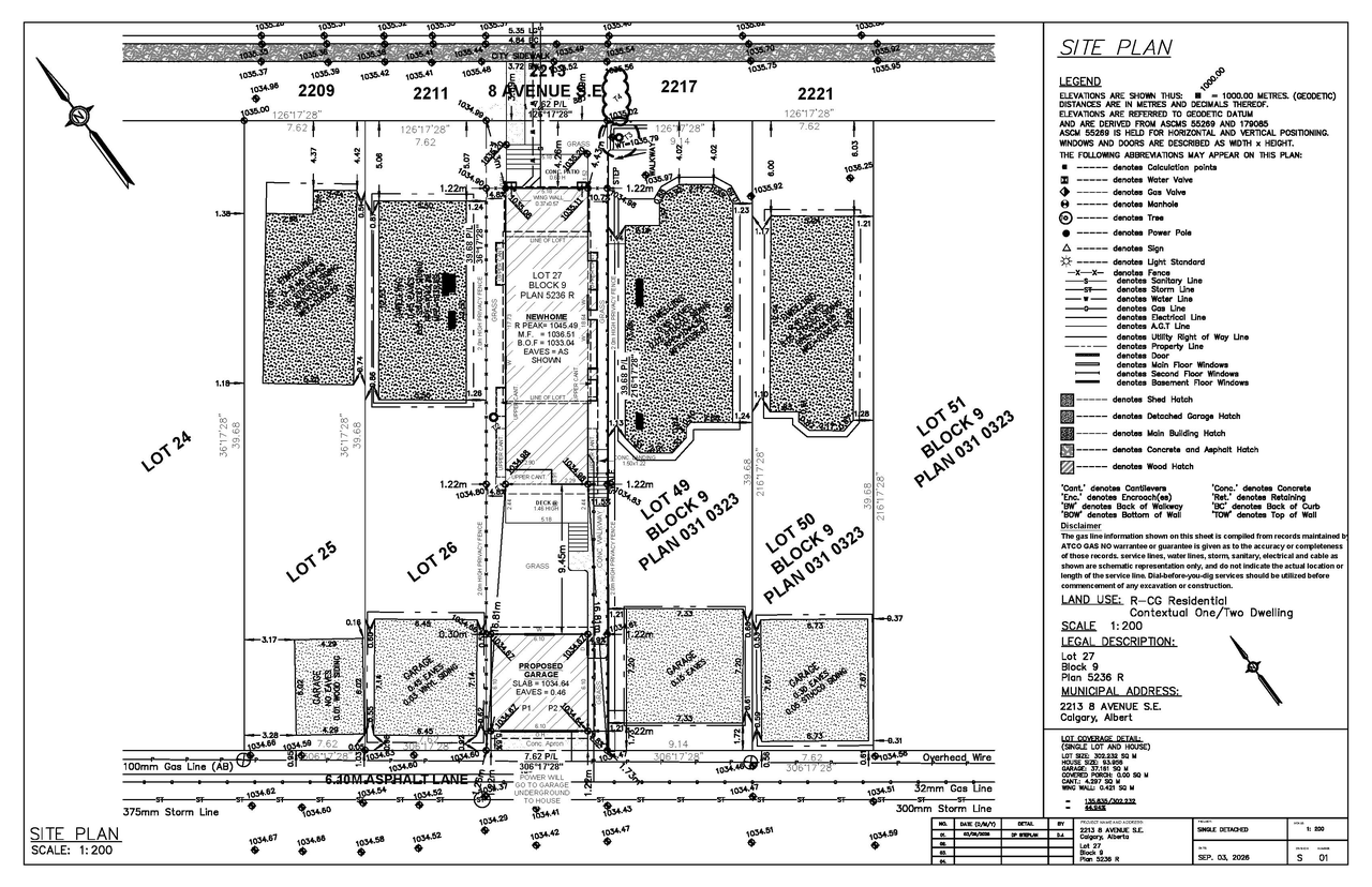 Construction site plan for project from page 6 of the file 'DP2026-05243 DMAP Plans Submitted (2MB) 2026-09-10'