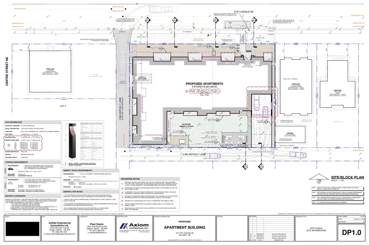 Construction site plan for project from page 1 of the file 'DP2026-05246 DMAP Plans (Submitted) 2026-09-11 (1MB)'