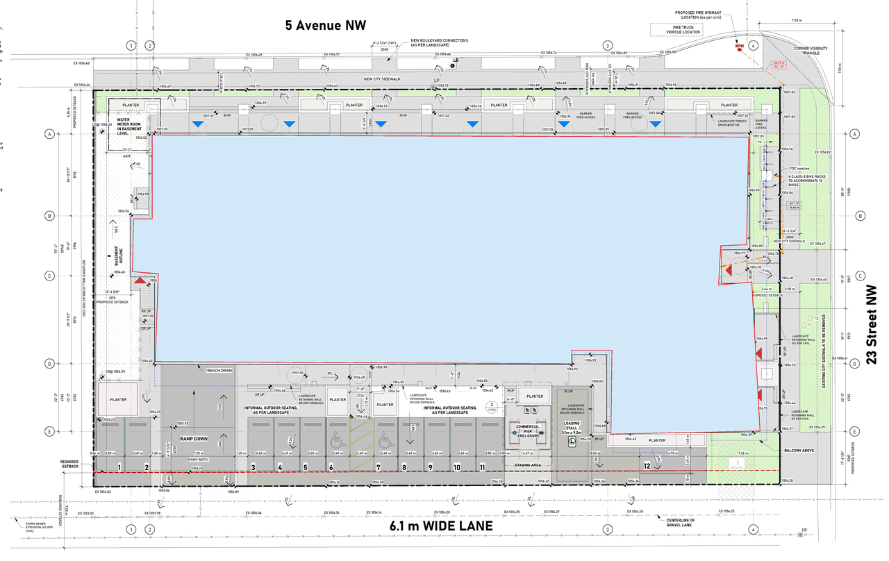 Construction site plan for project from page 2 of the file 'DP2026-05263 DMAP Plans Sumbitted (7MB) 2026-09-11'
