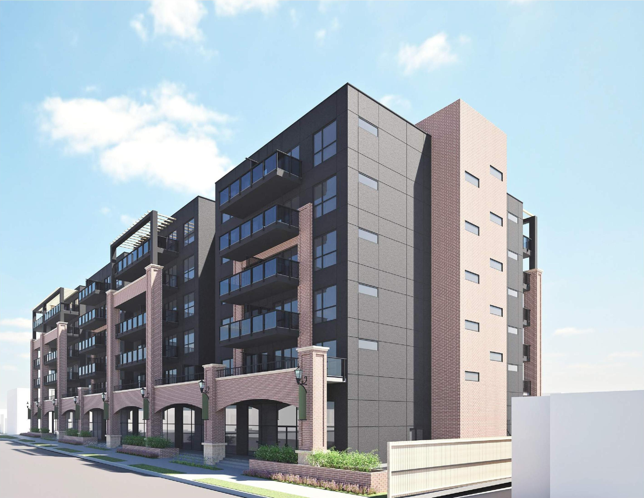 Rendering of building from page 7 of the file 'DP2026-05263 DMAP Plans Sumbitted (7MB) 2026-09-11'