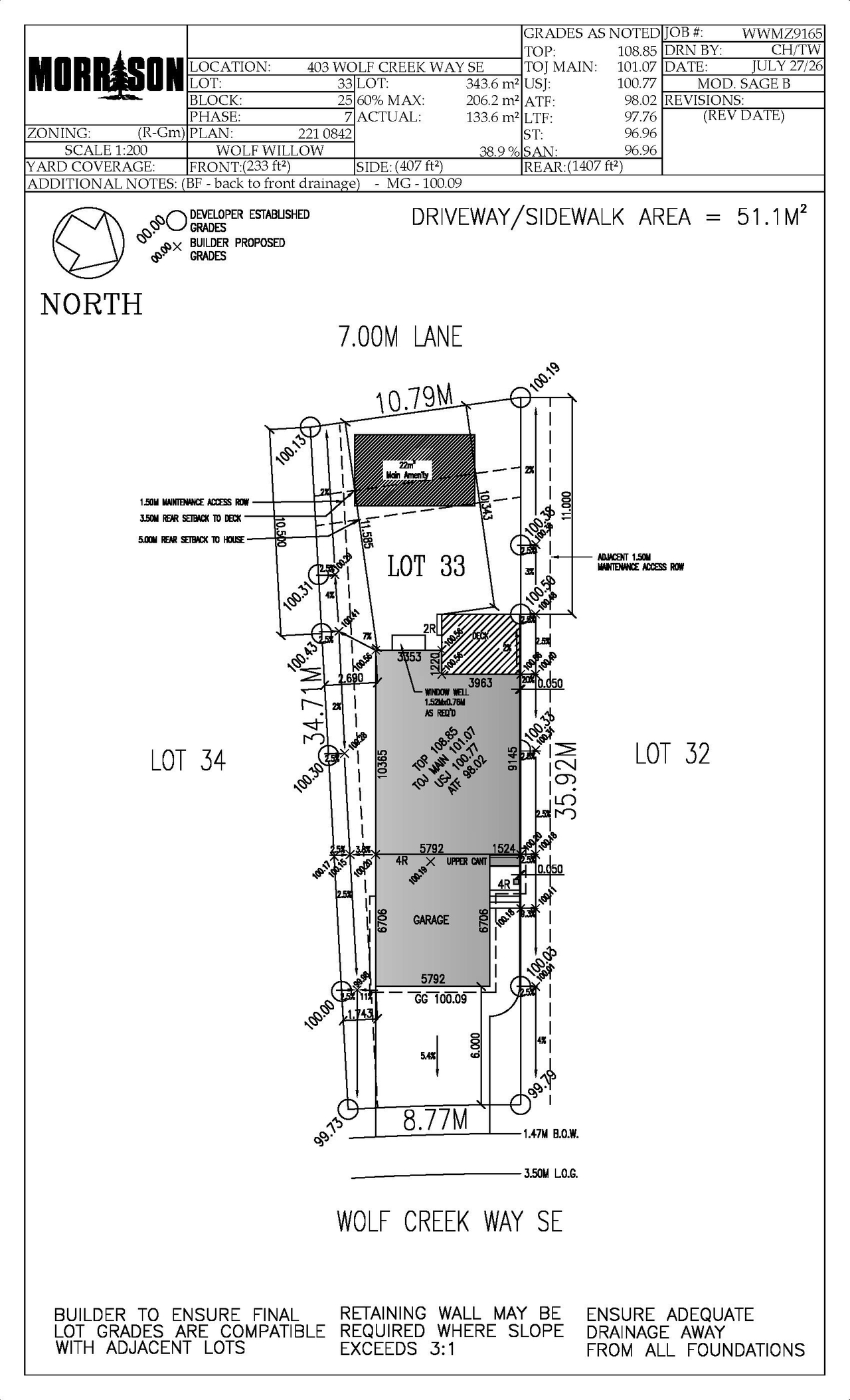 Construction site plan for project from page 1 of the file 'DP2026-05294 DMAP Plans Submitted (1MB) 2026-09-11'
