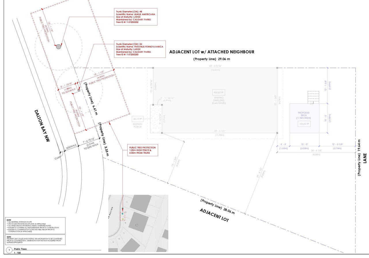 Construction site plan for project from page 3 of the file 'DP2026-05297 DMAP Plans (Submitted) 2026-09-15 (1MB)'