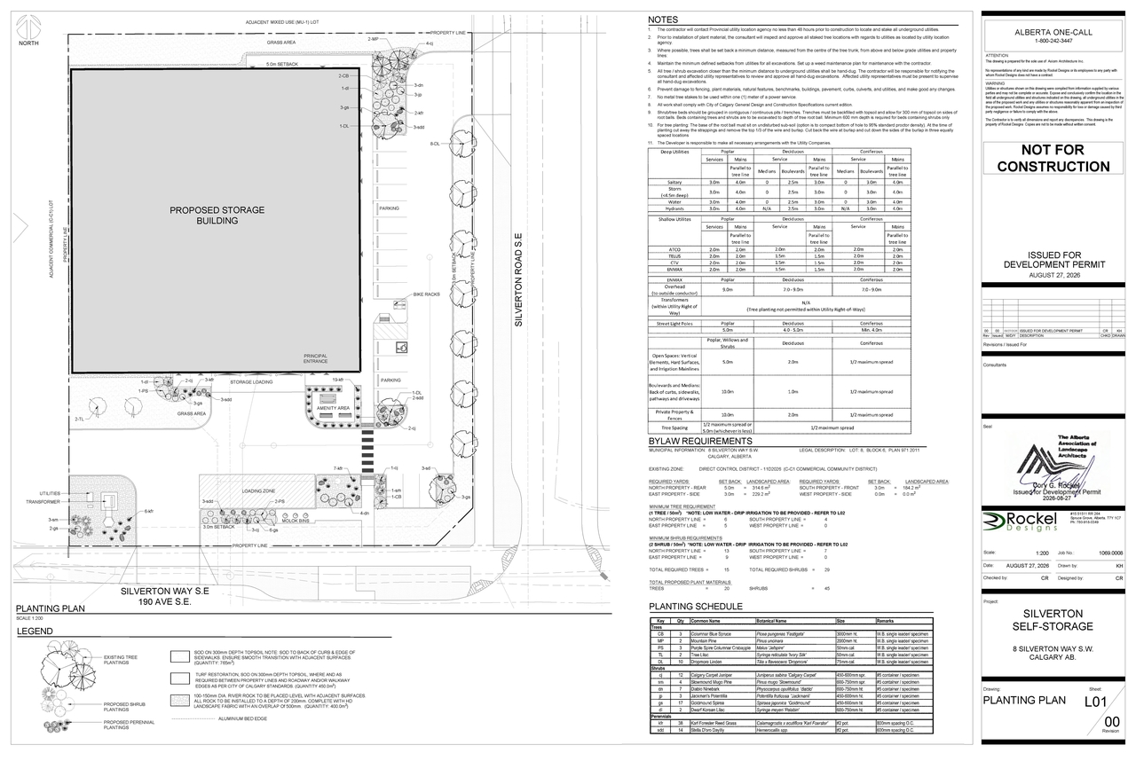 Construction site plan for project from page 11 of the file 'DP2026-05314 DMAP Plans (Submitted) 2026-09-16 (6MB)'