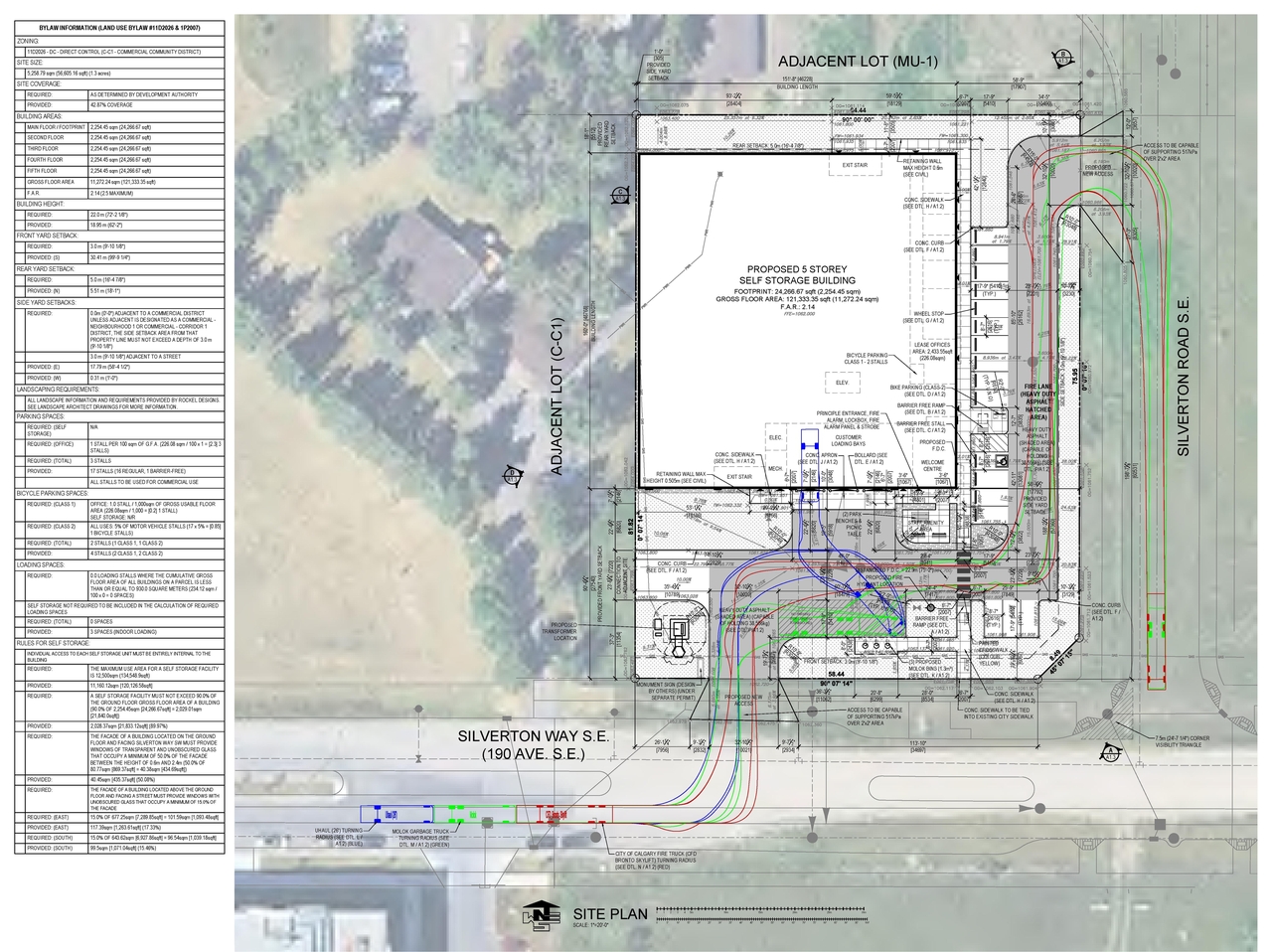 Construction site plan for project from page 3 of the file 'DP2026-05314 DMAP Plans (Submitted) 2026-09-16 (6MB)'