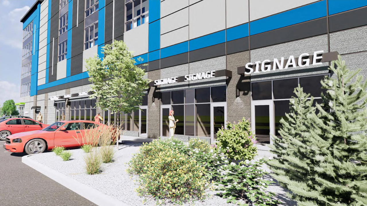 Rendering of building from page 7 of the file 'DP2026-05314 DMAP Plans (Submitted) 2026-09-16 (6MB)'