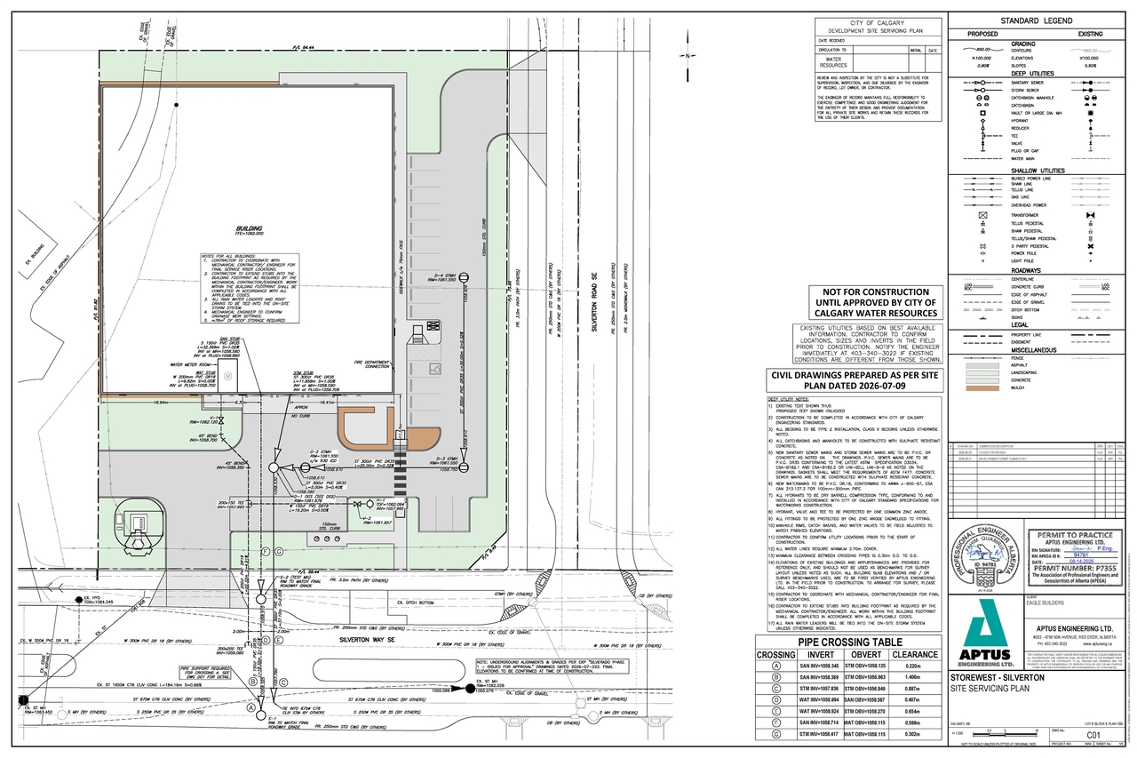 Construction site plan for project from page 9 of the file 'DP2026-05314 DMAP Plans (Submitted) 2026-09-16 (6MB)'