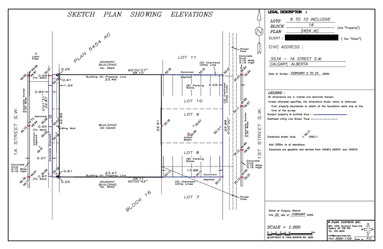 Construction site plan for project from page 1 of the file 'DP2026-05348 DMAP Plans (Decision Rendered) 2026-10-01 (1MB)'