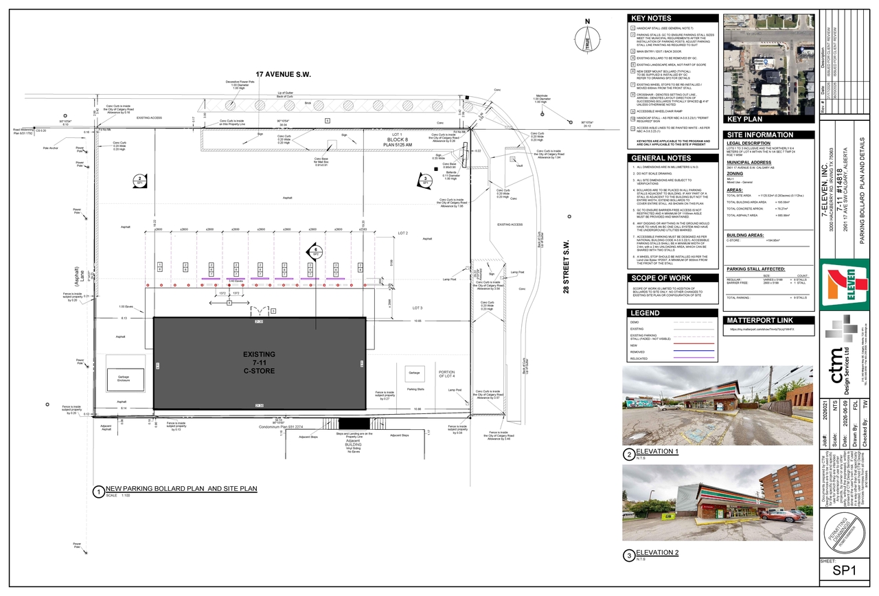 Construction site plan for project from page 1 of the file 'DP2026-05349 DMAP Plans Submitted (1MB) 2026-09-18'