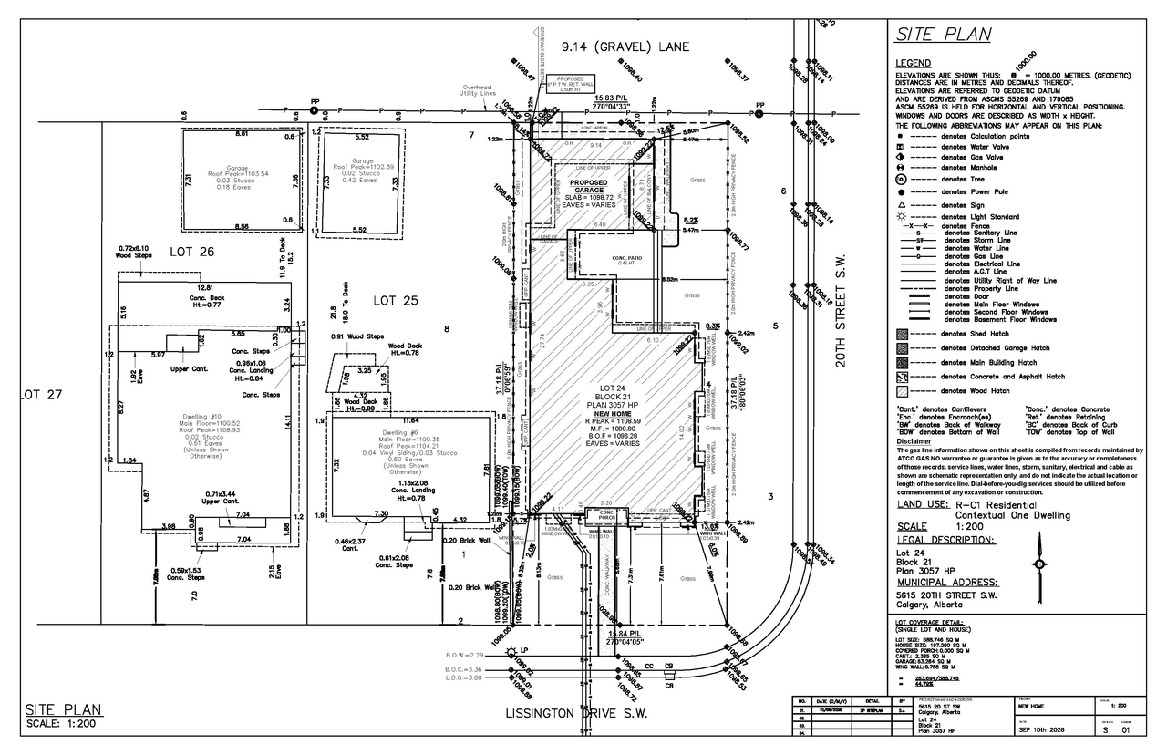 Construction site plan for project from page 4 of the file 'DP2026-05394 DMAP Plans (Submitted) 2026-09-22 (4MB)'