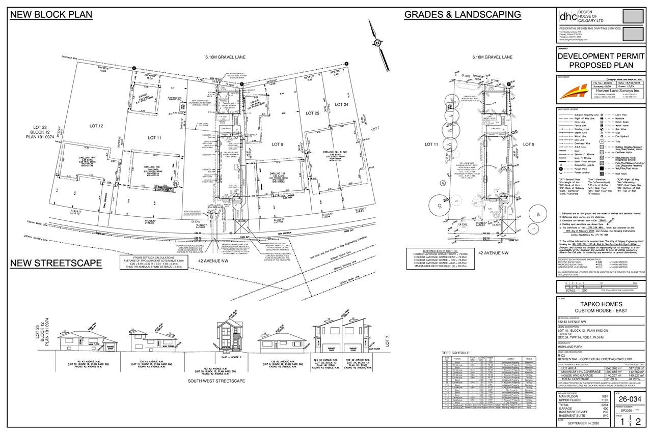Construction site plan for project from page 4 of the file 'DP2026-05411 DMAP Plans (Submitted) 2026-09-22 (1MB)'
