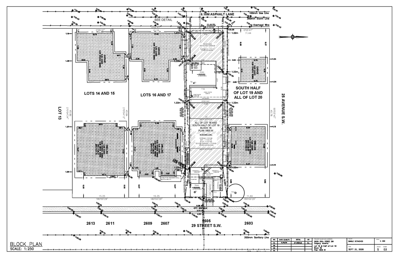 Construction site plan for project from page 8 of the file 'DP2026-05441 DMAP Plans Submitted (3MB) 2026-09-23'