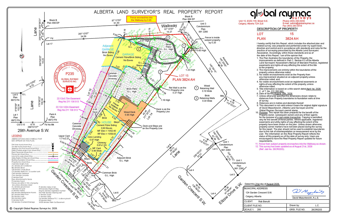 Construction site plan for project from page 1 of the file 'DP2026-05528 DMAP Decision Rendered (1MB) 2026-10-07'