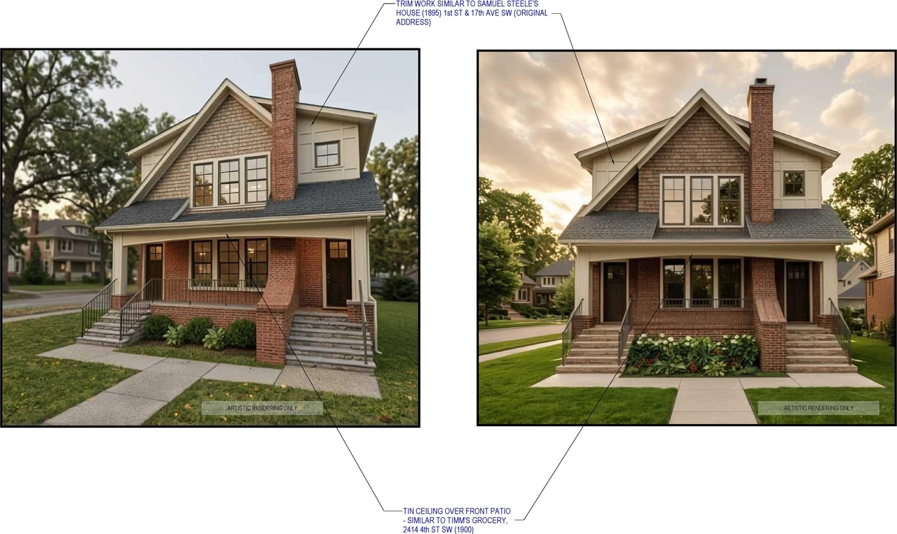Rendering of building from page 2 of the file 'DP2026-05607 DMAP Plans (Submitted) 2026-10-02 (2MB)'