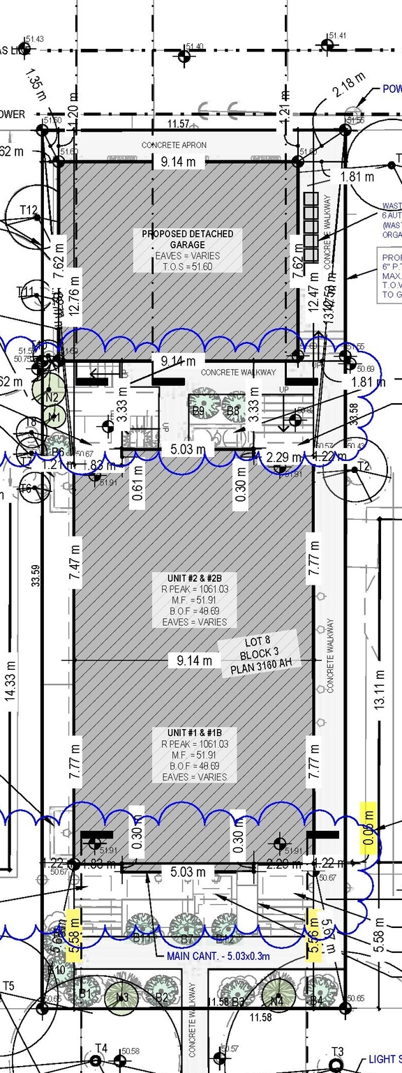 Construction site plan for project from page 3 of the file 'DP2026-05607 DMAP Plans (Submitted) 2026-10-02 (2MB)'